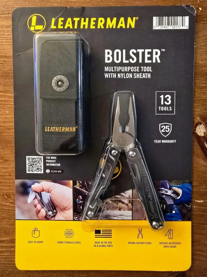 Leatherman Bolster Multi-Tool w/ Nylon Sheath – 13 Tools –