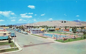 Salt Lake City UT National Trailer Park & Verkäufe belebtes Schwimmbad Postkarte - Bild 1 von 2
