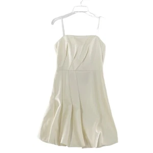 A.B.S. Collection Ivory Strapless Fit & Flare Dress Size 8 Made In USA Wedding a - Picture 1 of 14