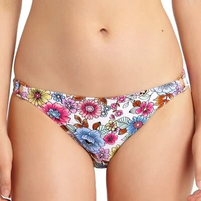 California Waves Juniors Medium Floral-Print Hardware-Side Bottom Pink M - Image 1 of 4