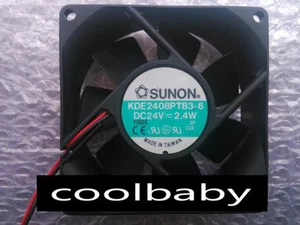 SUNON KDE2408PTB3-6 Fan 80*80*25mm DC 24V 2.4W 2pin - Picture 1 of 1