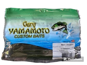 Gary Yamomoto Custom Baits 5"  Yamasenko 10 pack Green Pumpkin Watermelon - Picture 1 of 2