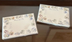 2 cajas de invitaciones vintage 1995 Marcel Schurman Julia Bullmore Tea Time Nuevo de Lote Antiguo - Imagen 1 de 5