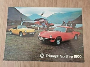TRIUMPH SPITFIRE 1500 Sports Car Sales Brochure 1977-78 #3254A - Picture 1 of 2
