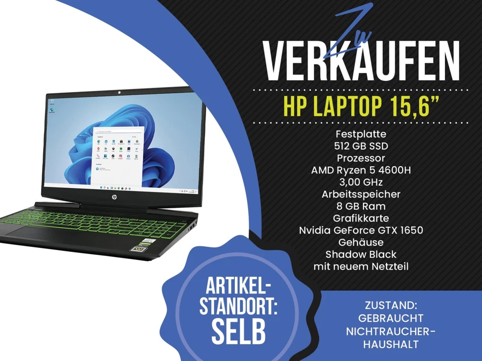 HP Pavilion - 15-ec1202ng Gaming Laptop - Bild 1 von 1