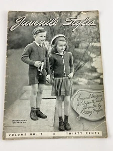 Vintage 1943 Juvenile Styles di Mary Hoyer, Vol 7, Istruzioni Maglia - Foto 1 di 9