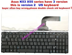 NEW for Asus X55A X55C X55U X55VD X55 X55X A52 K73 series laptop US keyboard - Picture 1 of 4