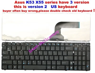 NEW for Asus X55A X55C X55U X55VD X55 X55X A52 K73 series laptop US keyboard - Image 1 of 4