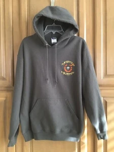 Coast Guard Logo Mens Hooded Pullover Sweatshirt~ Semper Paratus~Size L ~JERZEES - Picture 1 of 11