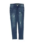 GUESS Girls Skinny Jeans 13-14 Years W24 L28  Blue Cotton BK63