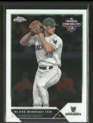 2023 Topps Pro Debut #PDC-187 Blake Burkhalter Chrome - Image 1 of 2