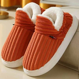 Women Slippers Winter Foral Winter Warm Home Slippers Soft Plush Slip on Shoes - Picture 1 of 24