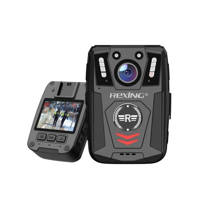 Rexing P1 2" Display 1080p Full HD, 64G Memory Body Worn Camera - Black