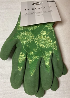 Guantes Laura Ashley Todo Clima Jardín KIMONO VERDE FLORAL TALLA PEQUEÑA NUEVO EN PAQUETE Foto 1 de 2