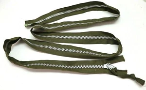 US #10 heavy duty aluminum zipper OD fabric 1 3/4in w x 72 in long each E1349 - Picture 1 of 5