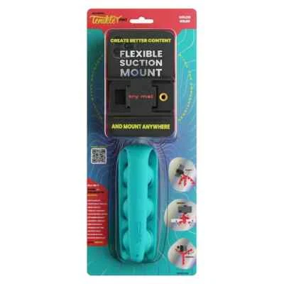 Tenikle Pro Flexible Tripod Bendable Suction Cup Camera & Phone Mount Teal - Image 1 of 4