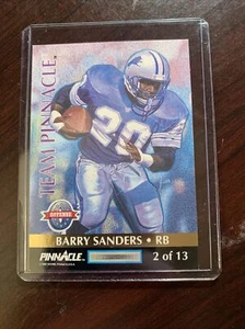1992 Barry Sanders Double Face Team Pinnacle - Picture 1 of 2