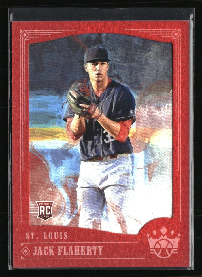 Jack Flaherty 2018 Panini Diamond Kings Red #124 RC Baseball Card - Image 1 of 2
