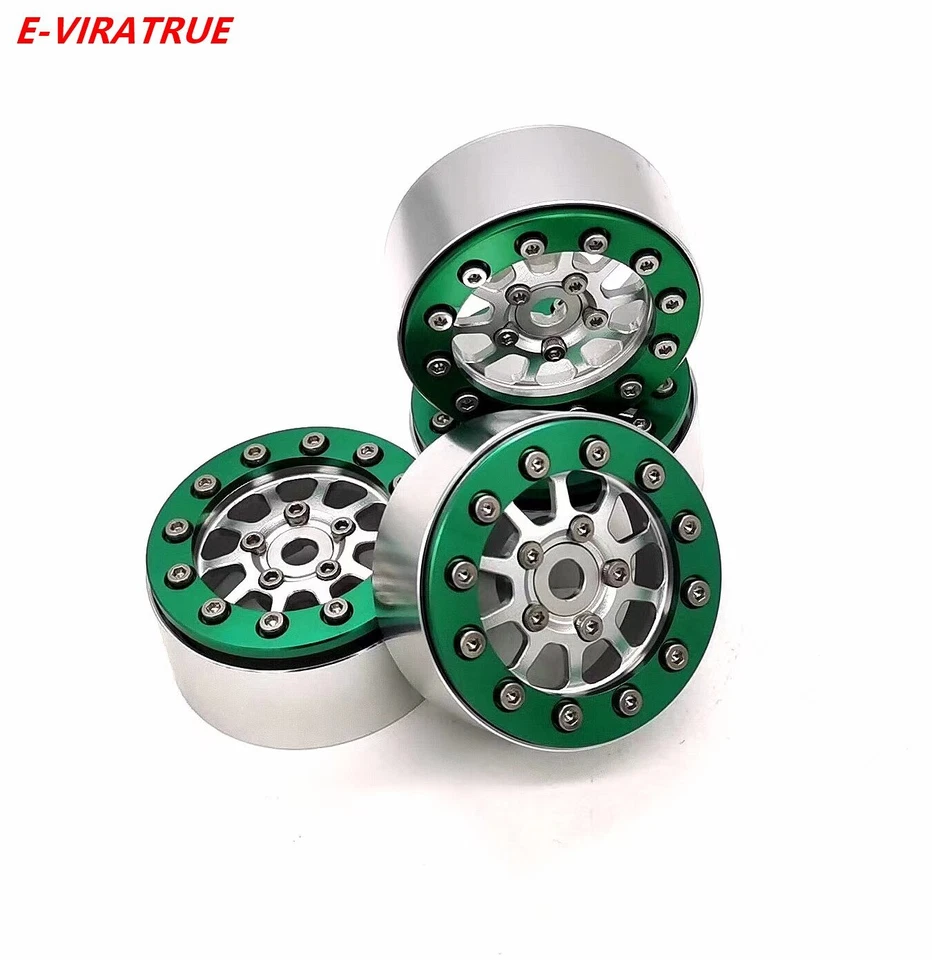 E-VIRATRUE 1.9''Aluminum Wheels Fit Proline tire For TRX4/TRX6/SCX10  (4pcs) - Image 1 of 1