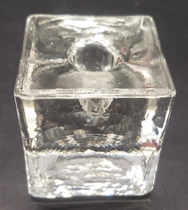 Vintage Danish Hand-Crafted Ice Cube Paperweight Pen Holder Candle Holder - Picture 1 of 14
