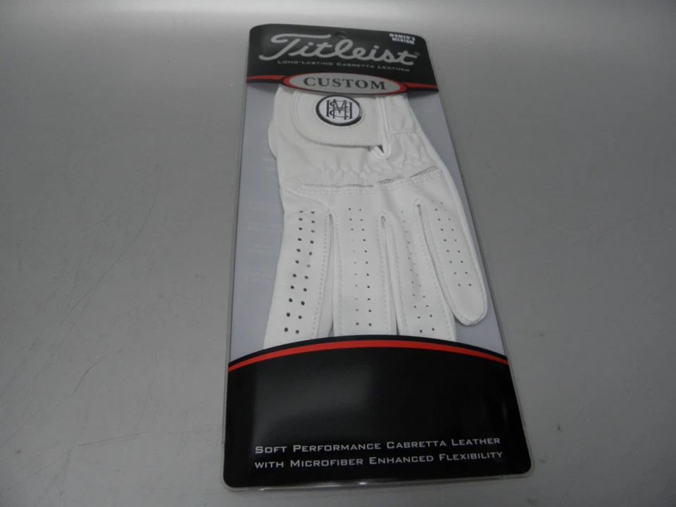 GUANTE DE GOLF TITLEIST PERSONALIZADO DE CUERO PARA MUJER MISSION HILLS LOGOTIPO CC MEDIANO LH Foto 1 de 1