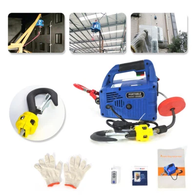 Cabrestante Eléctrico Hogar 500KGx7.6M 110V Control Manual/Inalámbrico Portátil Nuevo Foto 1 de 4