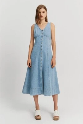 NWT COUNTRY ROAD Denim Midi Dress [16 XL] women's | Age Soft Washed Blue RR$249 - image 1 of 4