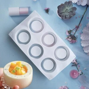 Stampo sapone torta tazza convessa silicone 6 maglie strumento dessert francese mousse cottura G5I6 - Foto 1 di 12
