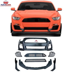 Ford Mustang FRONT Bumper 2015-2017 Stoßstange Vorne Pare-Choc avant GT500-Style - Afbeelding 1 van 6