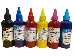 6x100ml refill Pigment ink for Epson 79 Stylus Photo 1400 Artisan 1430 - Picture 1 of 2