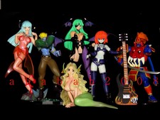 Street Fighter SNK Capcom Vampire Savior Darkstalkers Morrigan Gashapon Set (6)