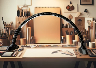 Luz de arco LED para fotografía ideal para tomas de productos y mesa, filmación de video Foto 1 de 4