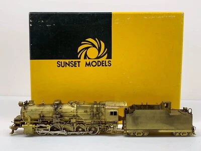 Sunset Models Prestige HO Pennsylvania I1 2-10-0 Steam Loco Brass W/Short Tender - Image 1 of 4
