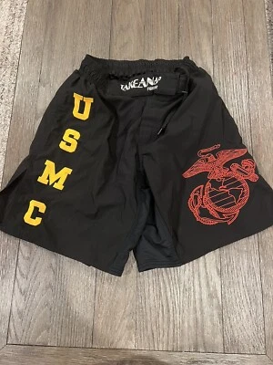 Men’s Take A Nap USMC Marines UFC Jiu Jitsu MMA Fight Shorts Board Shorts Small - Image 1 of 2