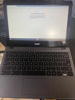 Acer Chromebook Serie C720 ZHN Negro Gris 11.6" Procesador Intel Celeron ¡FUNCIONA! Foto 1 de 4