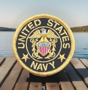 United States Navy Go Navy Embroidered Patch Fits For VELCRO® BRAND Fastener - Picture 1 of 2