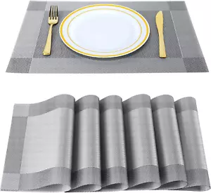 Placemats,Table Place Mats for Kitchen Dining, Heat-Resistant Anti-Skid Stain Wa - Picture 1 of 12