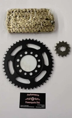 1995-2025 YAMAHA TW200 TW 200 JT ЗВЕЗДОЧКА 14/44 КОМПЛЕКТ И СТАНДАРТНАЯ ЗОЛОТАЯ ЦЕПОЧКА - Изображение 1 из 4