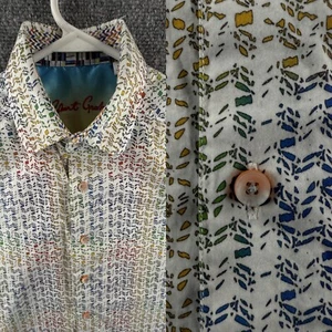 Robert Graham Hombres Clásico XS Colorido Patrón Geométrico Manga Larga Abotonable - Imagen 1 de 16
