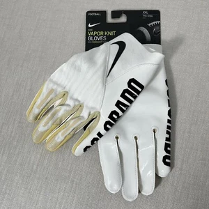 Nike Vapor Knit 4.0 Football Gloves NCAA Colorado Buffaloes FN5270-102 Size XXL - Picture 1 of 4