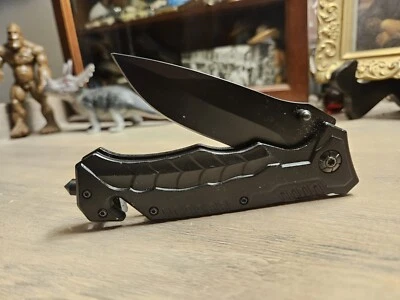 ¡BONITO!  CUCHILLO TÁCTICO GRANDE - ASISTIDO - LINERLOCK - HERRAMIENTAS DE SUPERVIVENCIA - CLIP PARA CINTURÓN - RESISTENTE Foto 1 de 4