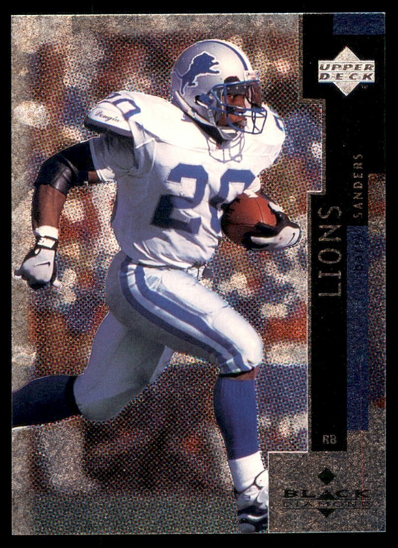 1997 Upper Deck Black Diamond Barry Sanders #118 NM+ Or Better Detroit Lions