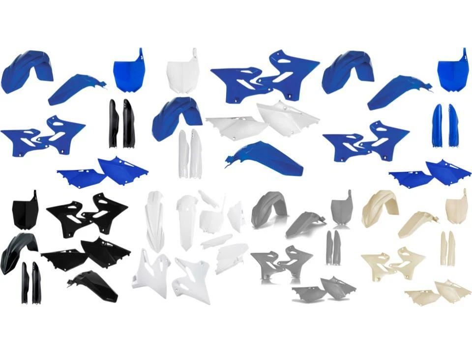 Kit completo de plástico Acerbis Yamaha 2015-2021 YZ125 YZ250 guardabarros cubiertas # placas  Foto 1 de 1