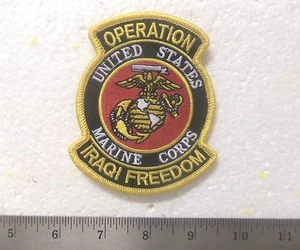 United States Marine Corps - Operation Iraqi Freedom Embroidered Patch - Picture 1 of 4