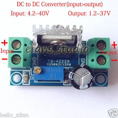 DC-DC Buck Step Down Adjustable Converter Linear Regulator 3.3V 5V 6V 9V 12V 24V - Image 1 of 4
