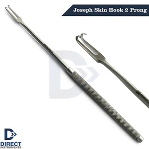 Surgical Joseph Skin Hooks Double Prongs Dermal Handheld Retractor 16.5cm - Picture 1 of 5