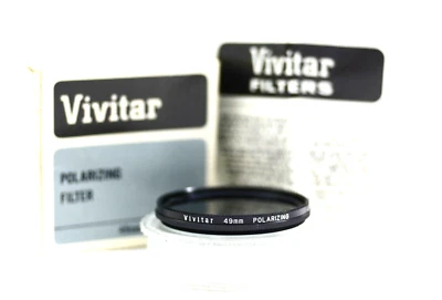 VIVITAR 49MM SLIM LINE POLARIZING CAMERA LENS FILTER (MINT) - Image 1 of 2