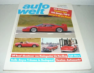 auto welt,Heft 2/87,IAA Premieren,Panther Solo,TVR-Range,TVR`S, F40 u.a,sehr gut - Bild 1 von 2