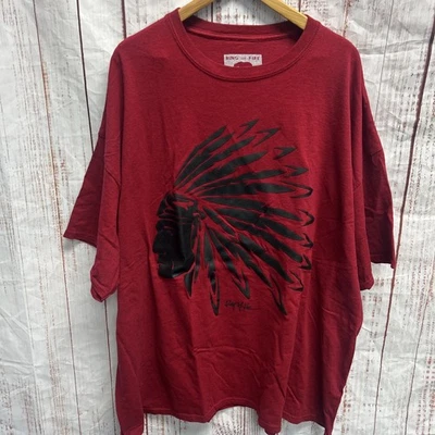 Camiseta roja Ring Of Fire 5XL cara india Foto 1 de 3