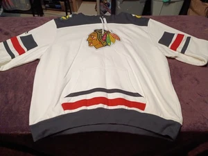 Majestic Sudadera Para Hombres XXL Chicago Blackhawks Sudadera con Capucha Pullover Blanco - Imagen 1 de 23
